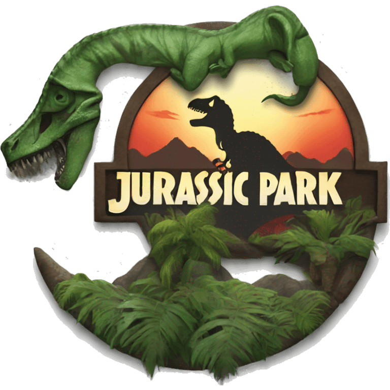 Jurassic park logo emoji