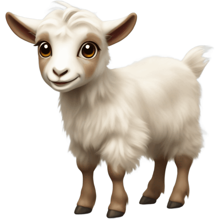 Baby goat cute emoji