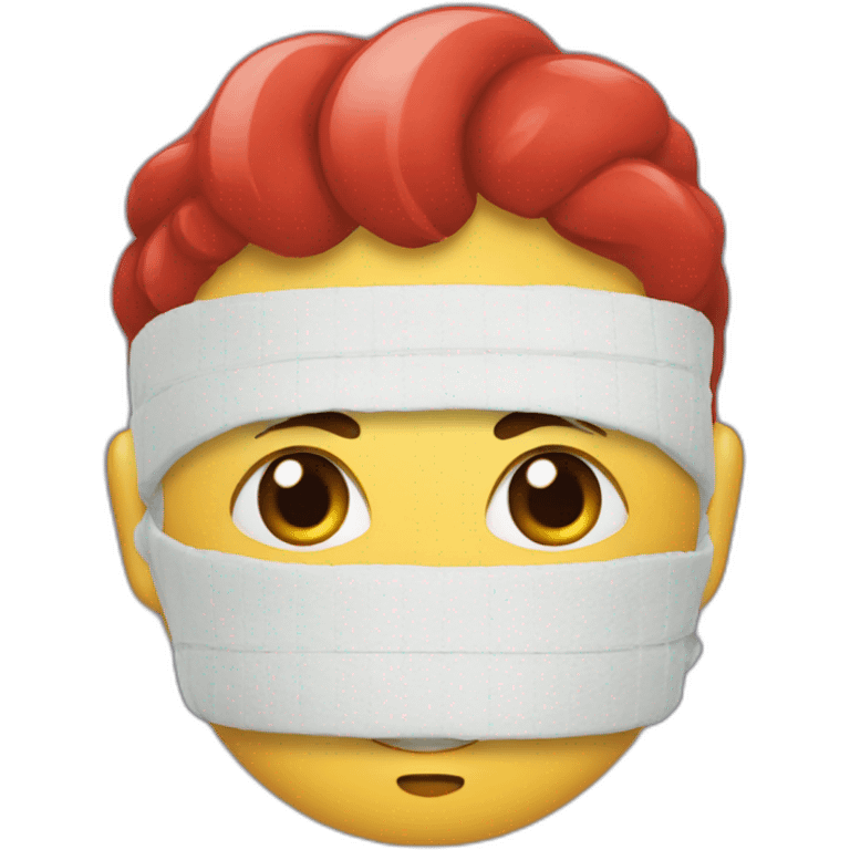 Cœurrouge et bandage emoji