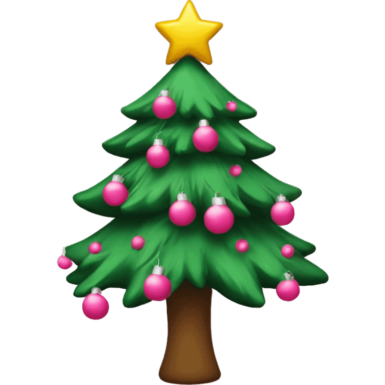 Pinker Weihnachtsbaum  emoji