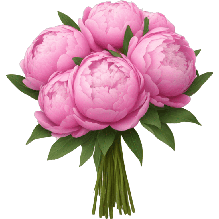 bouquet of peonies emoji