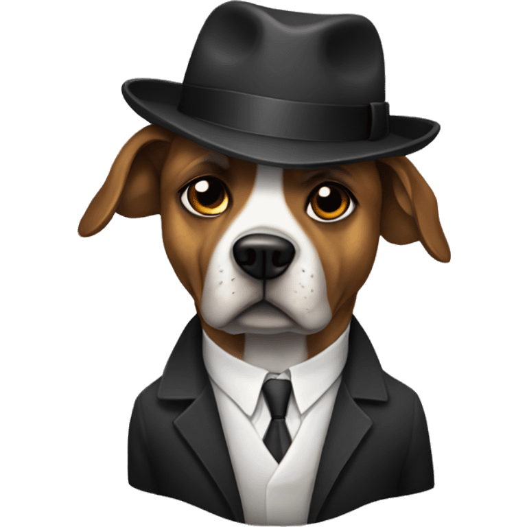 Mafia dog emoji