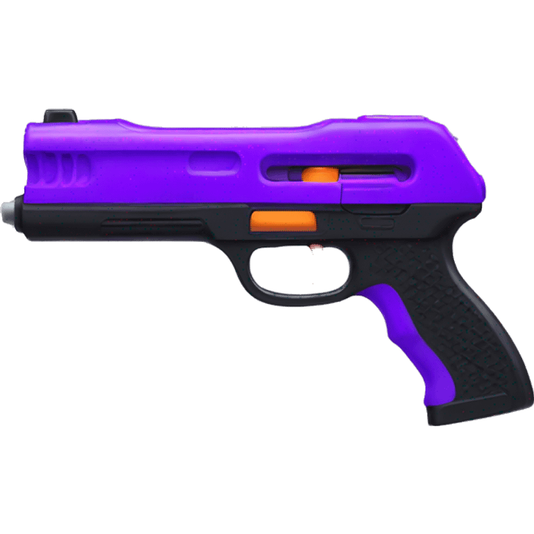 Purple and black Nerf gun  emoji