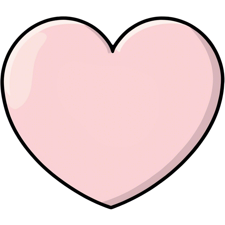 Light pink heart emoji