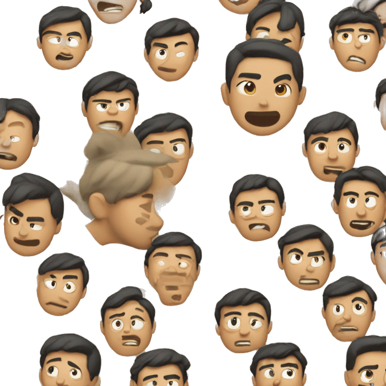 buffed-asian-guy running emoji