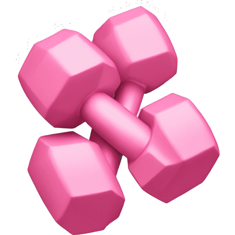 Baby pink dumbbells emoji