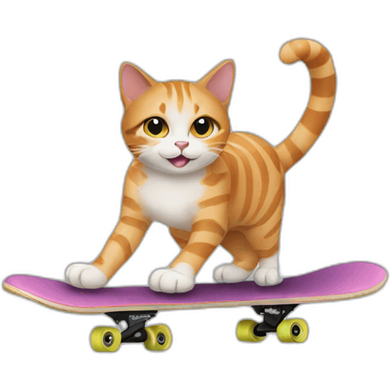 cat on skate emoji