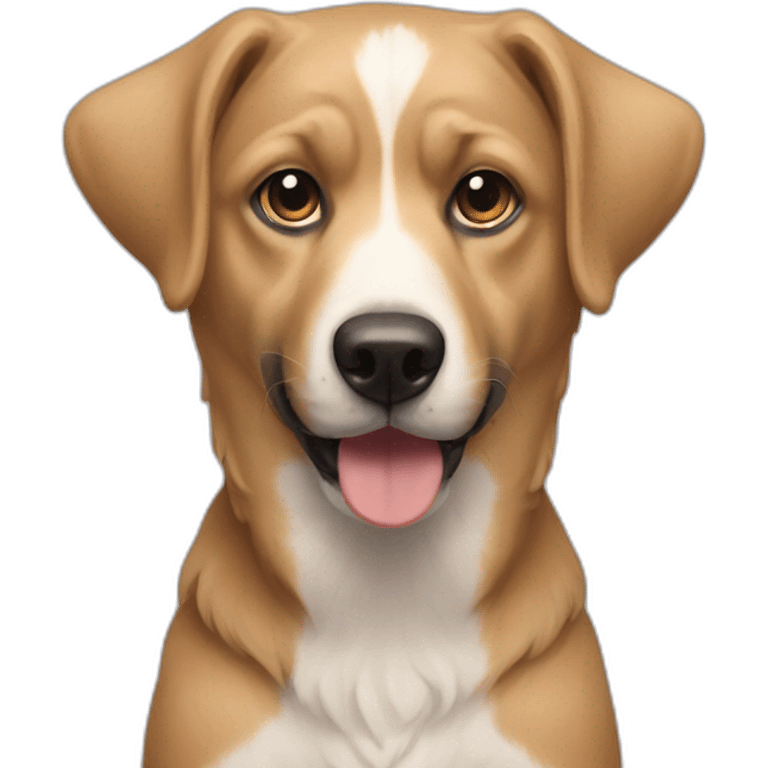 Chien sur chien emoji