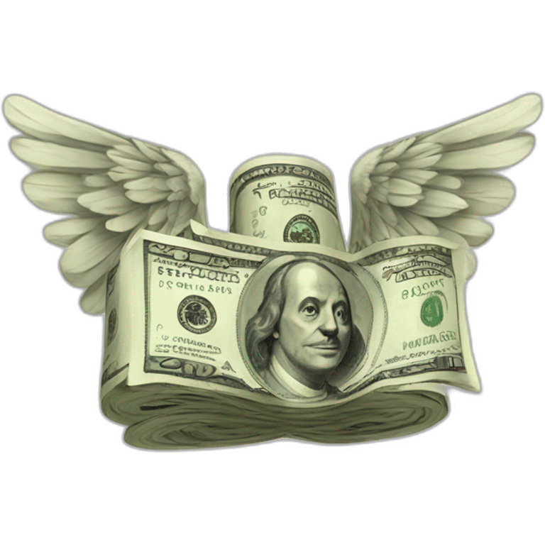 banded money with wings emoji