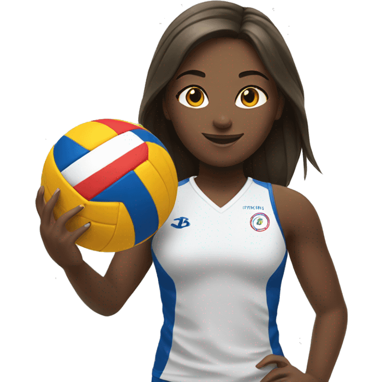 summer olympics girl playing volleyball emoji