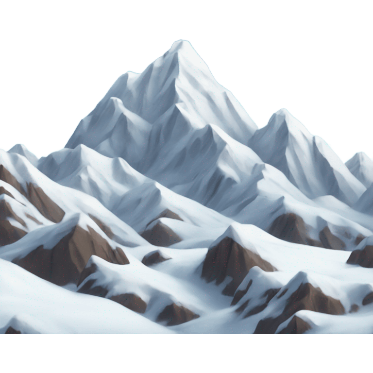 Snowy mountains emoji