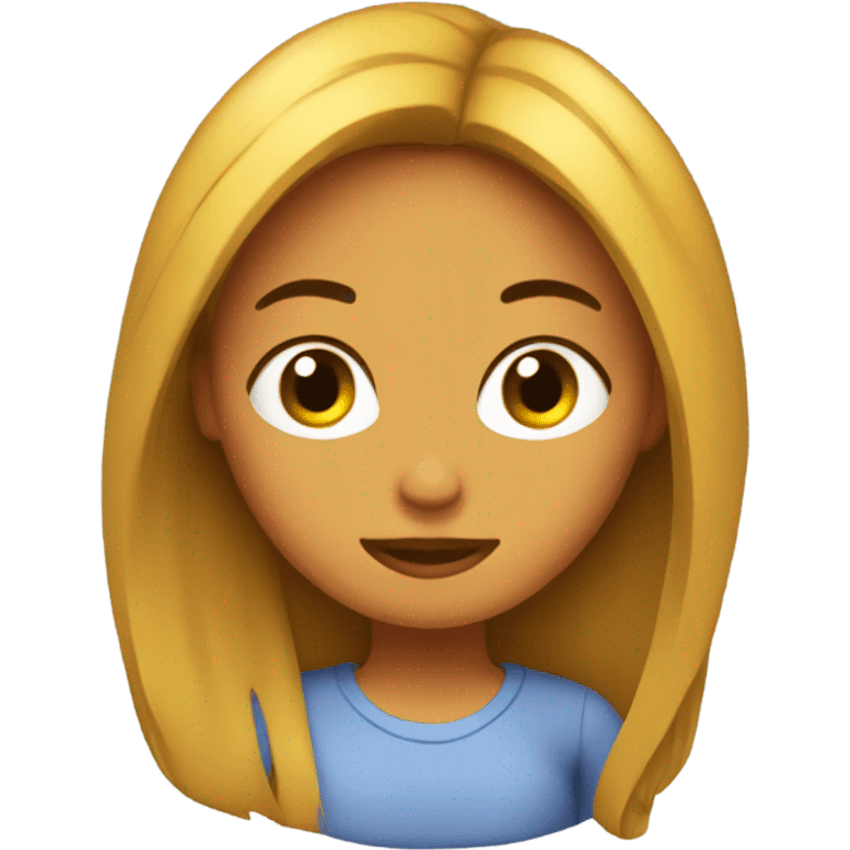 Chica con pelo muy largo  emoji