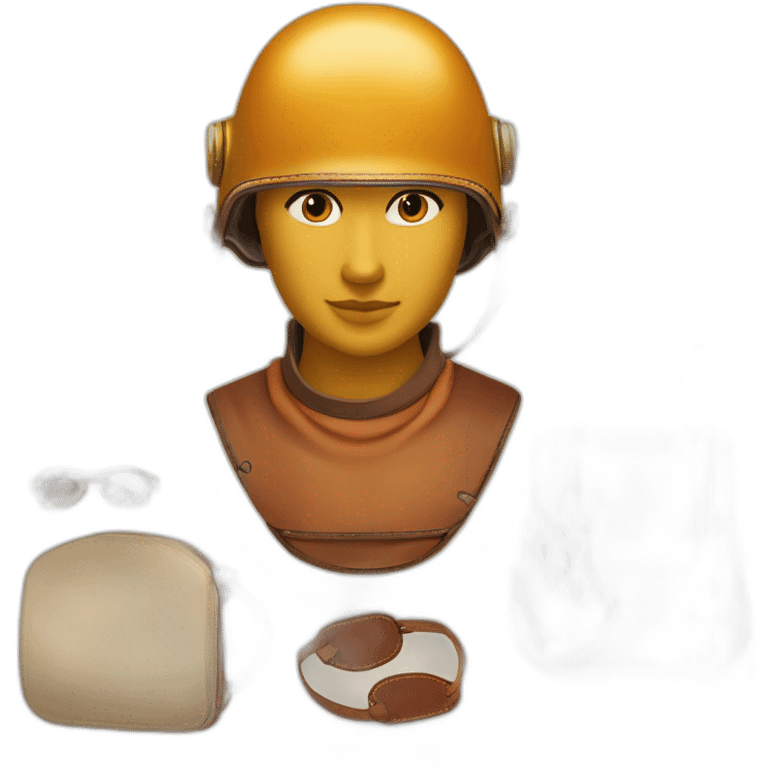 'Hermès  Casque ailé, sandales rapides, caducée divin, regard malicieux, messager céleste, protecteur des voyageurs, arts et voleurs, jeunesse éternelle, élégance divine. emoji