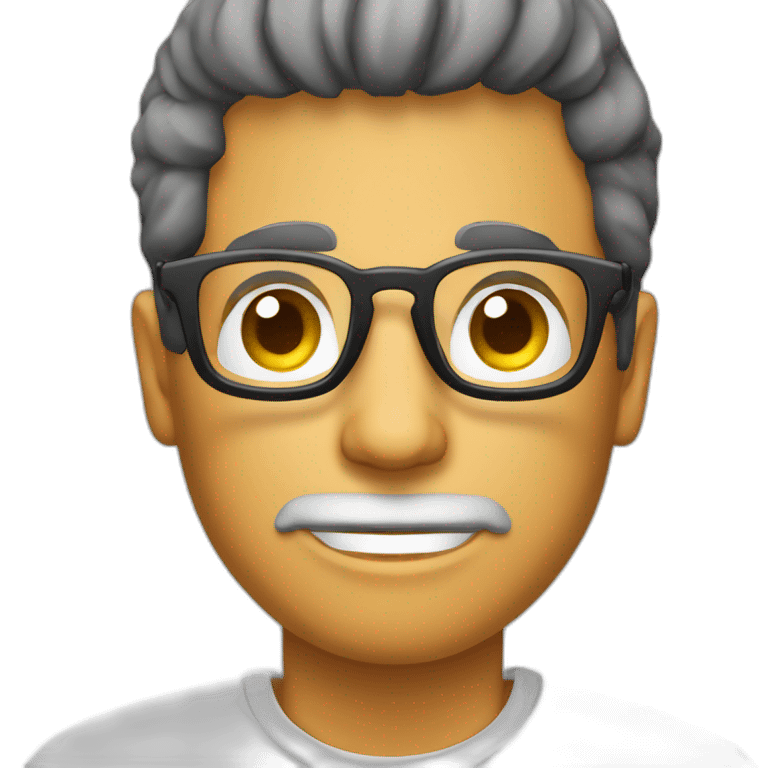 Anestesiologo hombre con lentes  emoji