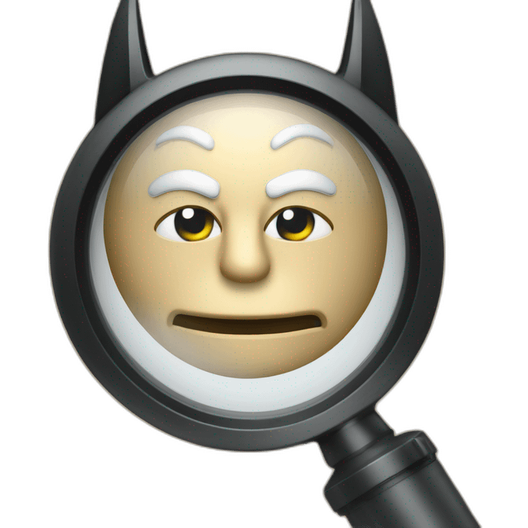 batman inspector magnifier emoji