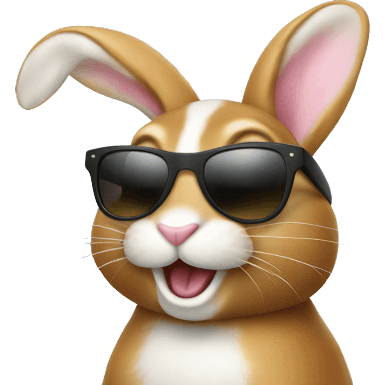 happy rabbit sunglasses emoji