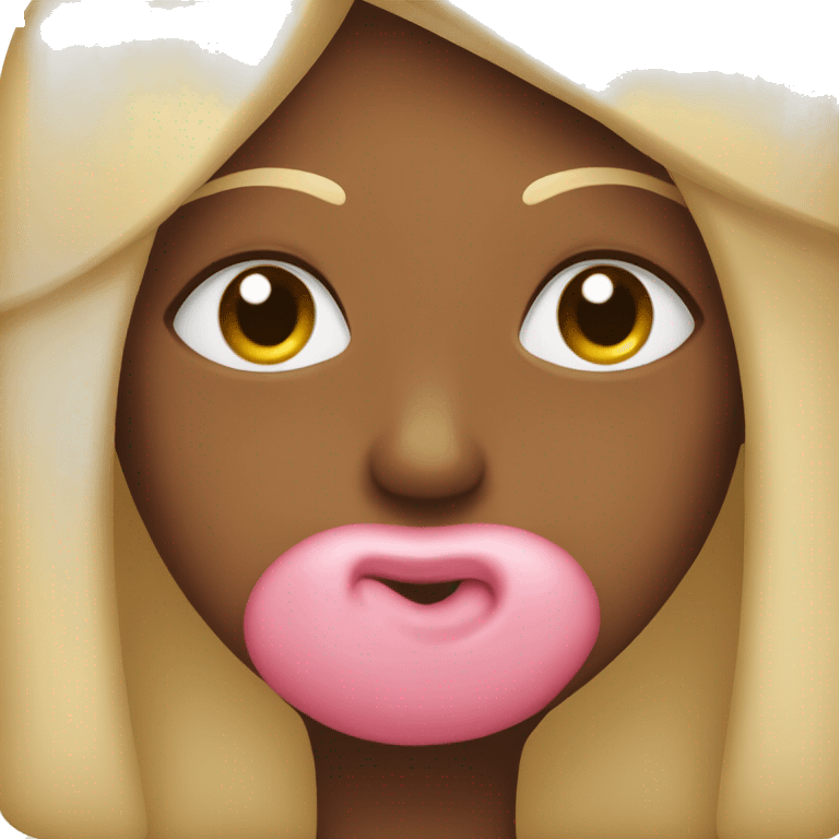 Cara enamorada con besos en la cara emoji