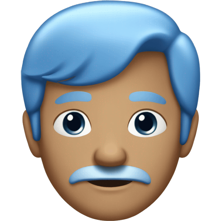 Old man with blue hair emoji