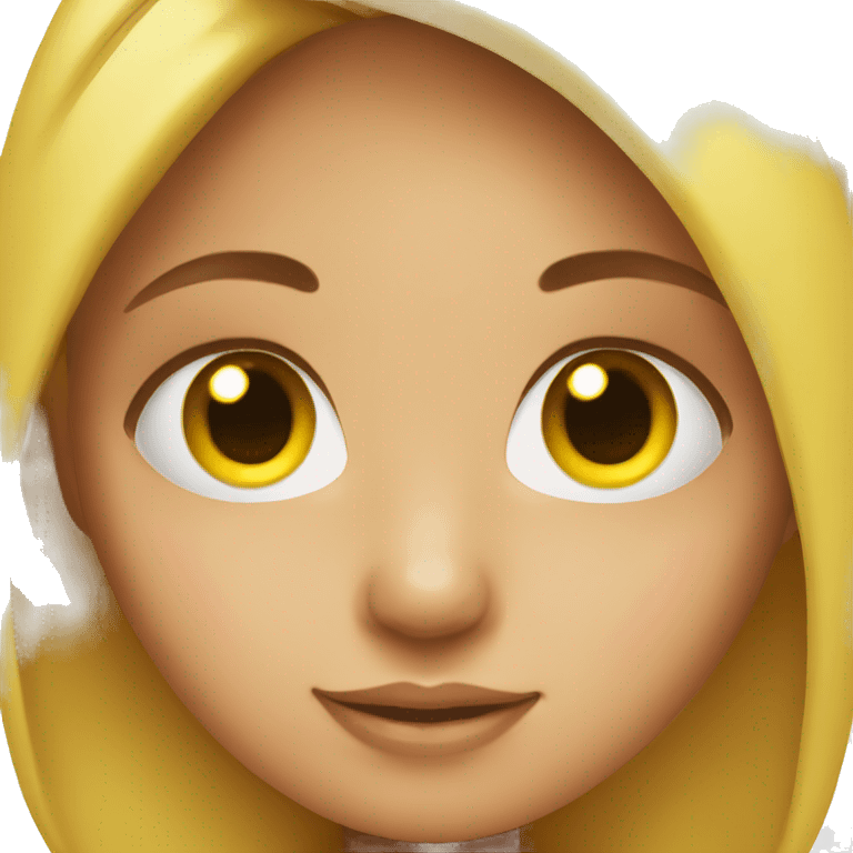 Girl with face on chick emoji