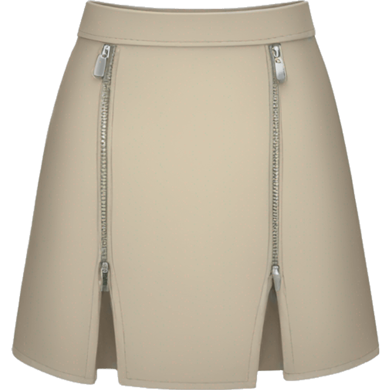 skirt with zip emoji