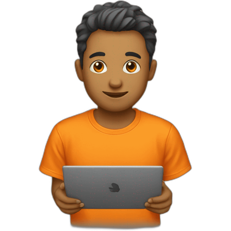 orange t-shirt emoji