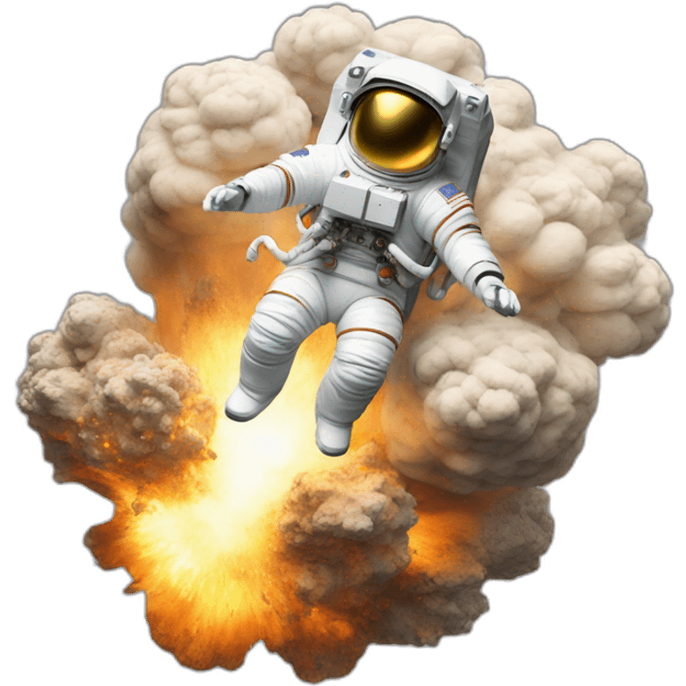 explosion sit astronaut emoji