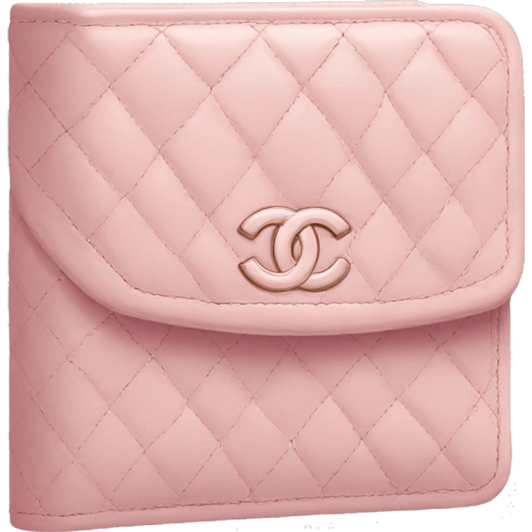 Pastel pink Chanel wallet emoji