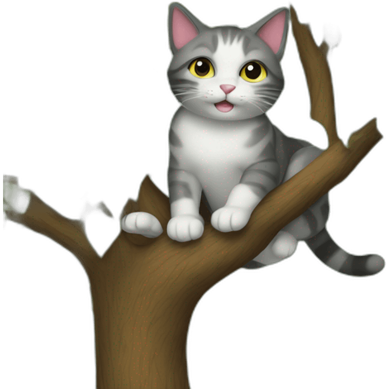 cat in a tree emoji