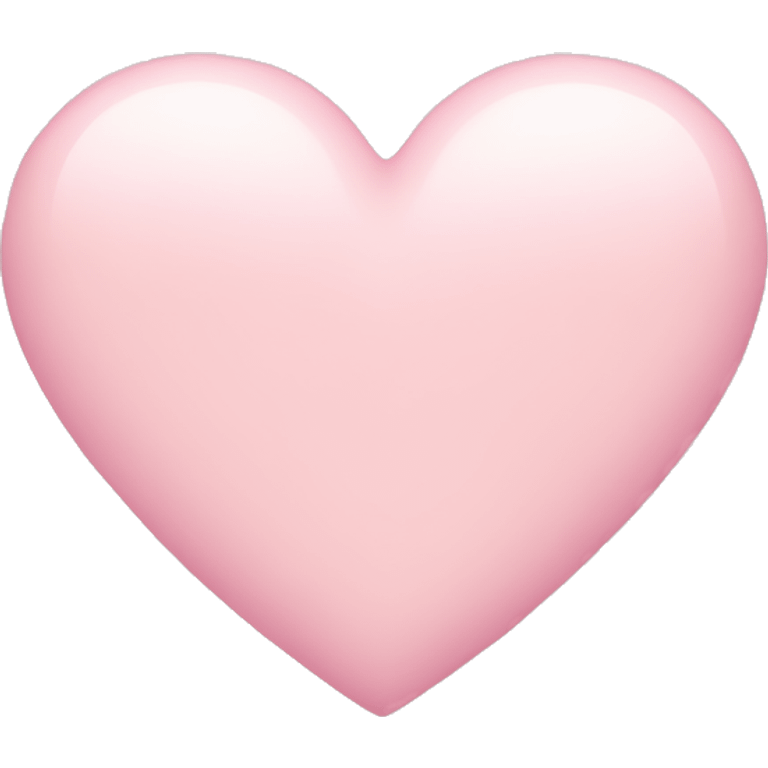 Pastel pink heart emoji