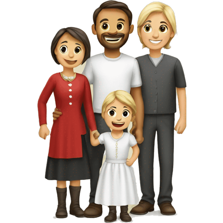 happy swiss christian family emoji