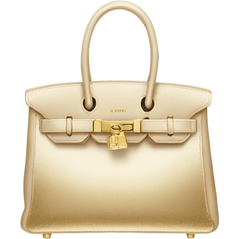 Birkin bag With gold accesories emoji