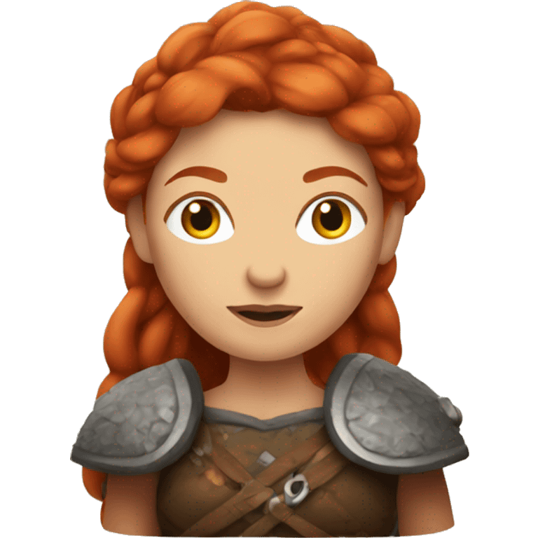 Redheaded Viking woman emoji