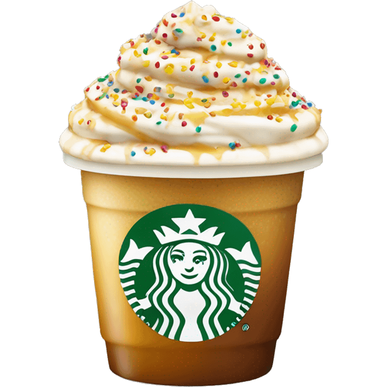 Starbucks Caramel Macchiato with sprinkles and lemon juice  emoji