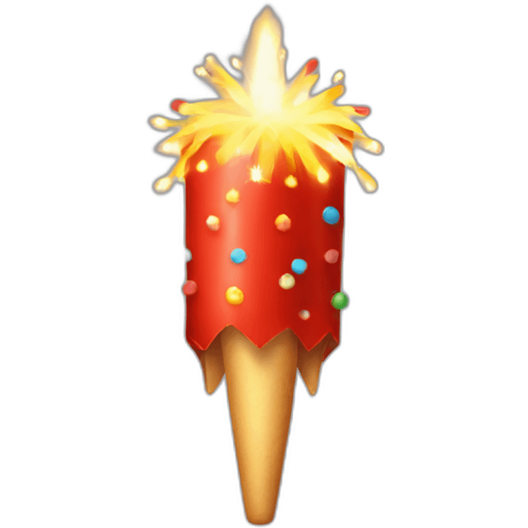 festive firecracker emoji