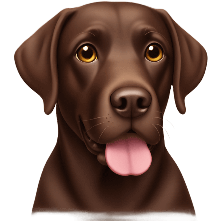 Chocolate Labrador emoji