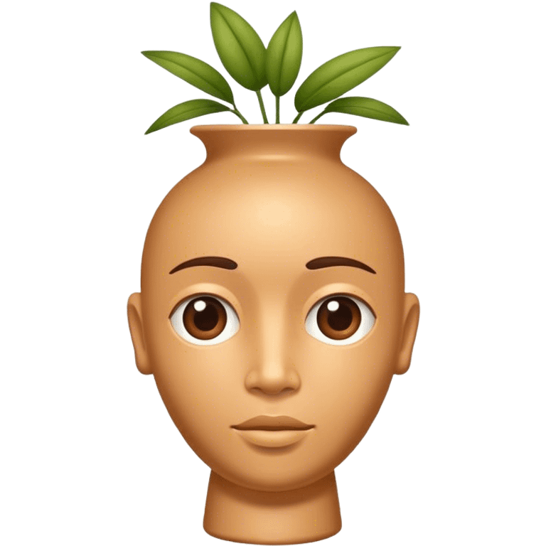 Vase human head  emoji