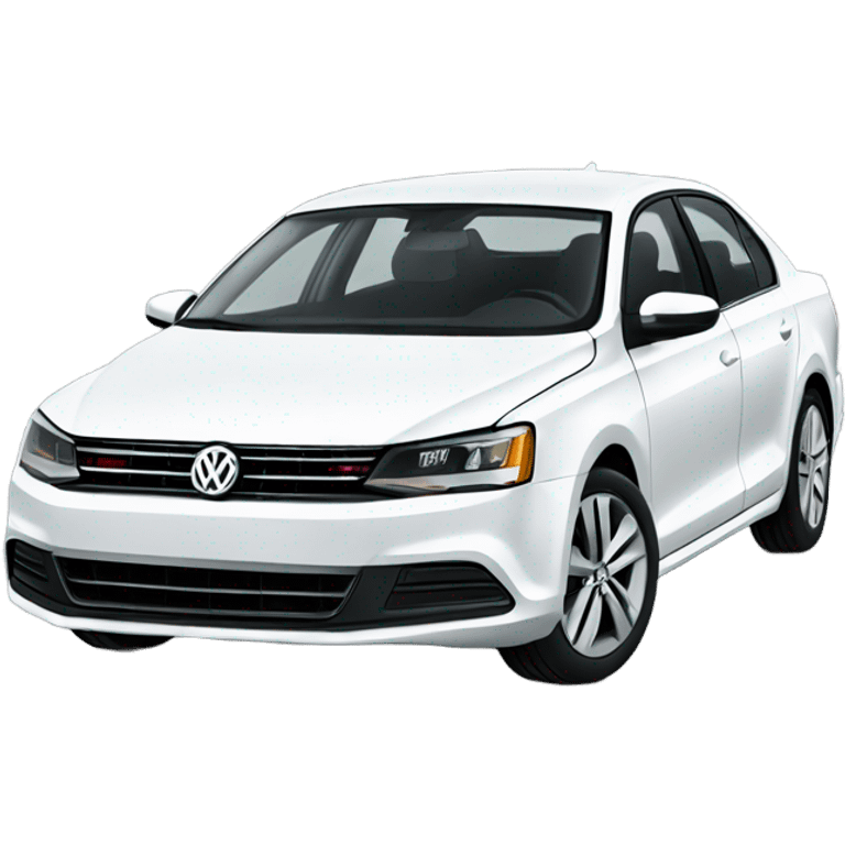 White Volkswagen Jetta  emoji