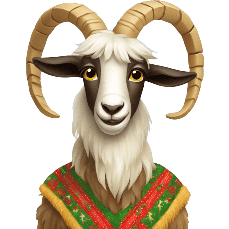 A straw goat ukrainian Christmas  emoji