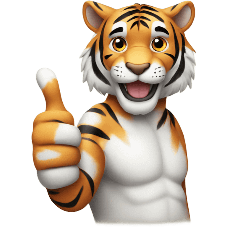 Tiger thumbs up emoji