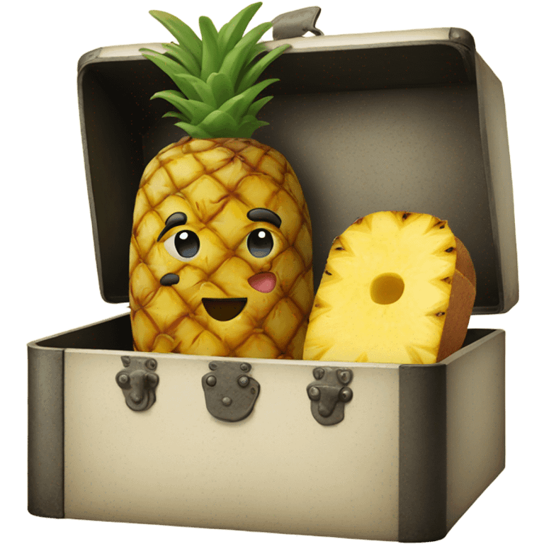 Pinapple in a bread box emoji