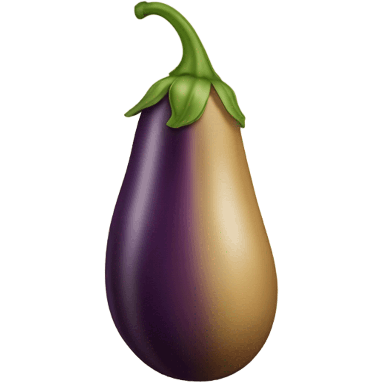 Tan colored egg plant emoji