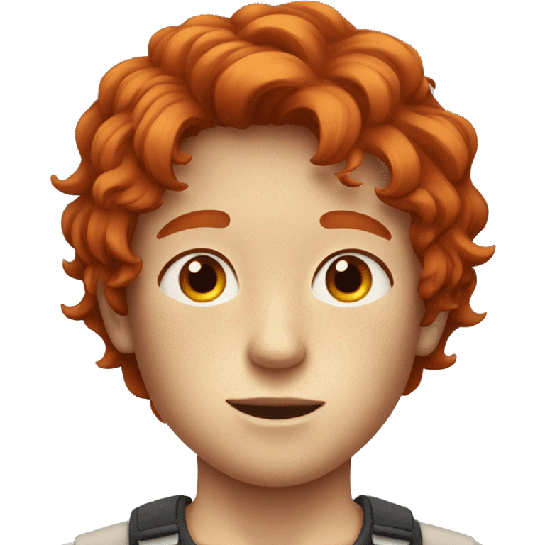 Boy with freckles and red hair emoji