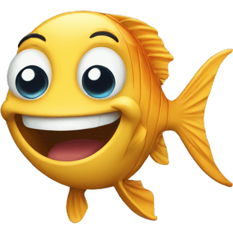 A smiling fish  emoji