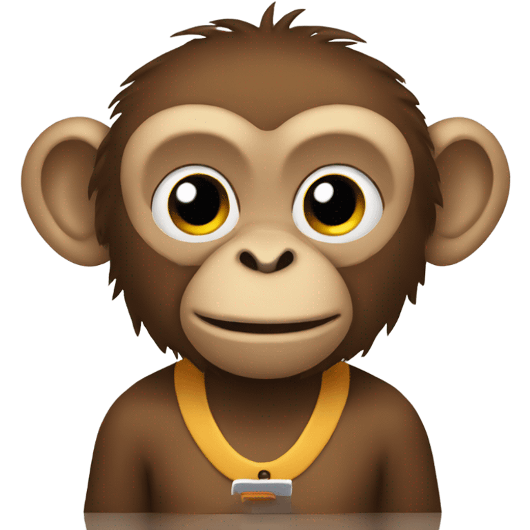 Monkey typing  emoji