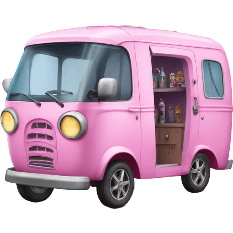 Haunted Barbie dream house Caravan tuk tuk  emoji