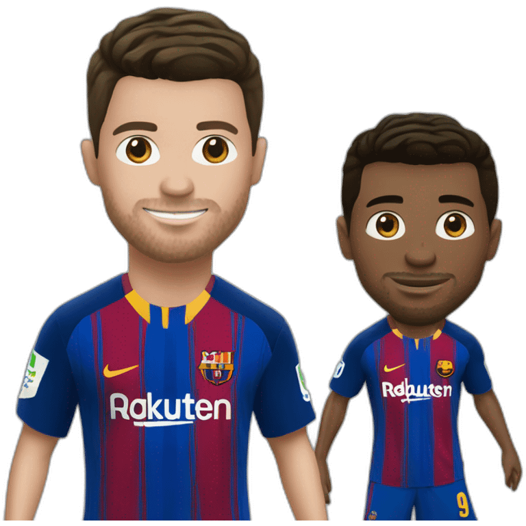 Ronaldo au dessus de Messi emoji