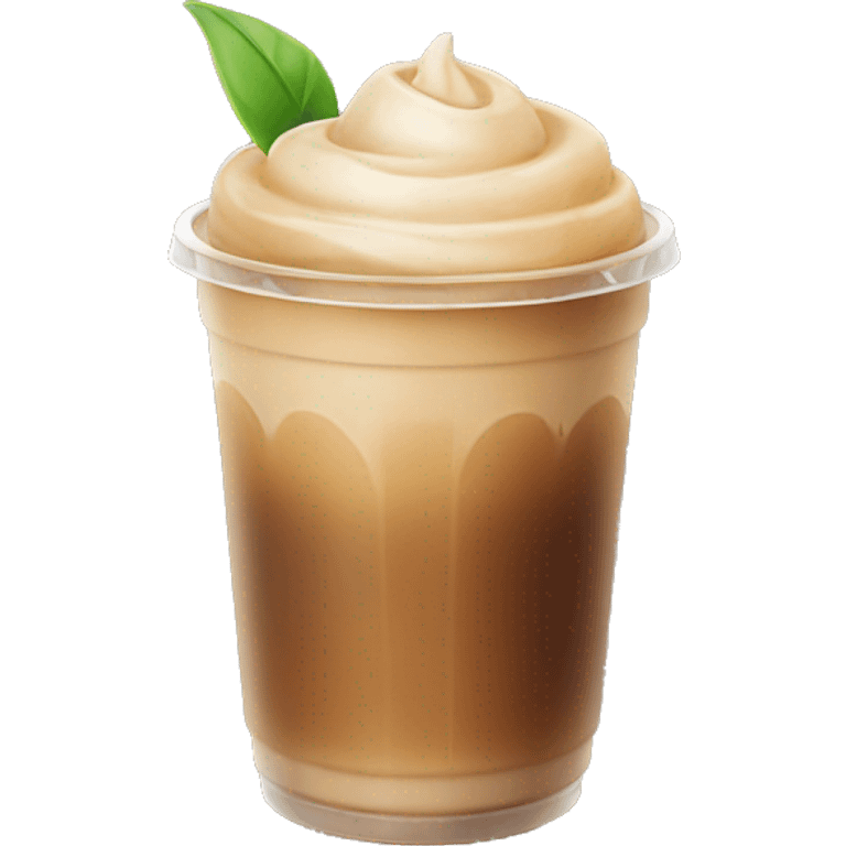 Aesthetic iced coffee emoji