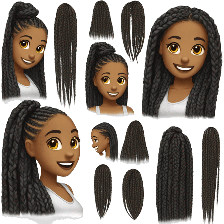 box braids emoji