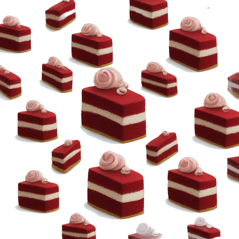 red velvet cake emoji