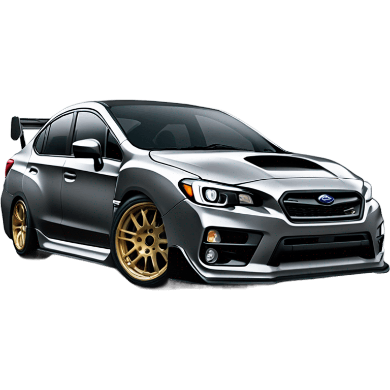 Subaru WRX slammed to the ground emoji